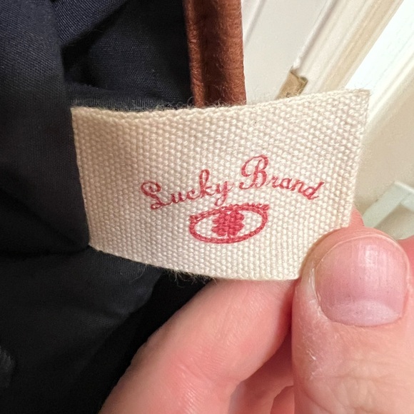 Lucky Brand Tie Dye Leather & Canvas Tote Bag - Picture 7 of 9